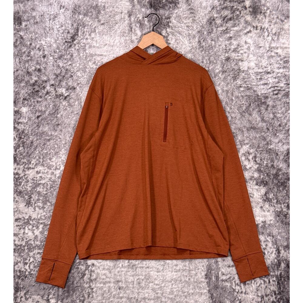 New Duck Camp Rockport Hoodie XL Mens Clay Orange Pullover UPF 50